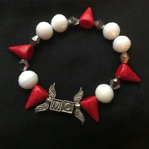 MC Collective howlite spike bracelet